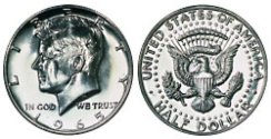 1965 Kennedy Half Dollar Value Chart