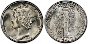 1941 Dime Value Chart