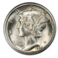 Silver Dime in Uncirculated Condition