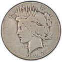 Silver Peace Dollar in Good Condition