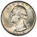 Silver Quarter in Uncirculated Condition