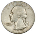 Washington Silver Quarter in Fine Condition