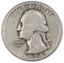Washington Silver Quarter in Good Condition