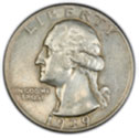 Washington Silver Quarter in Extra Fine Condition