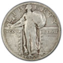 Standing Liberty Silver Quarter in Fine Condition