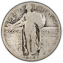 Standing Liberty Silver Quarter in Good Condition
