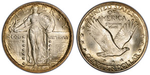 1916-1930 Standing Liberty Silver Quarter