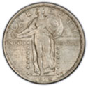 Standing Liberty Silver Quarter in Extra Fine Condition